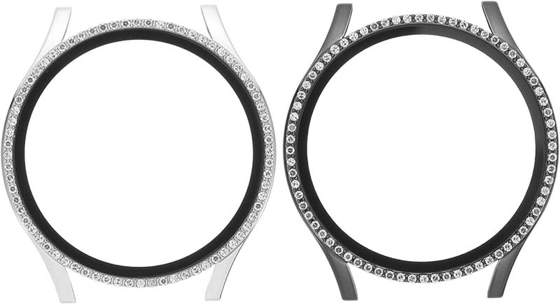 2Pcs Tempered Glass Screen Protector Full Front Cover Slim Scratch Resistant Watch Case - Image 1